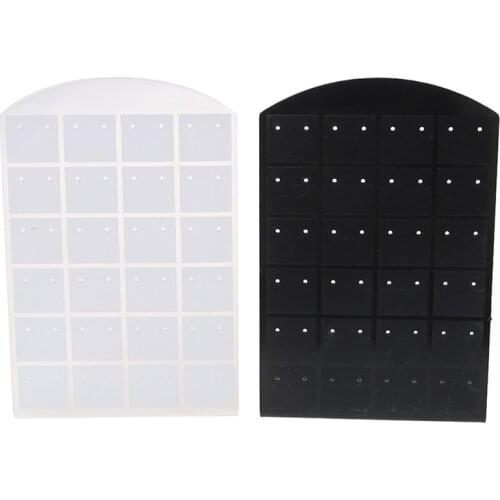 1pc Jewelry Holder 48holes Earrings Display Stand Show Case Tool Convenient Rack Showcase