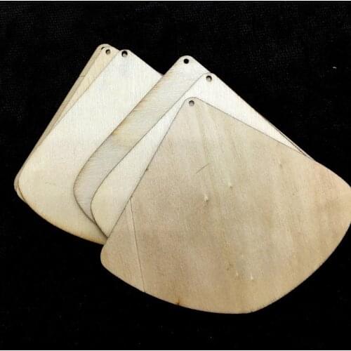 Free shipping! 95mmx80mm Natural Unfinished Cutout Craft Beads