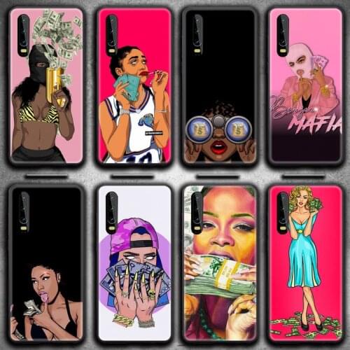 Pop art girl with cash Phone Case for Huawei P20 P30 P40 lite E Pro Mate 30 20 Pro P Smart 2020 P10