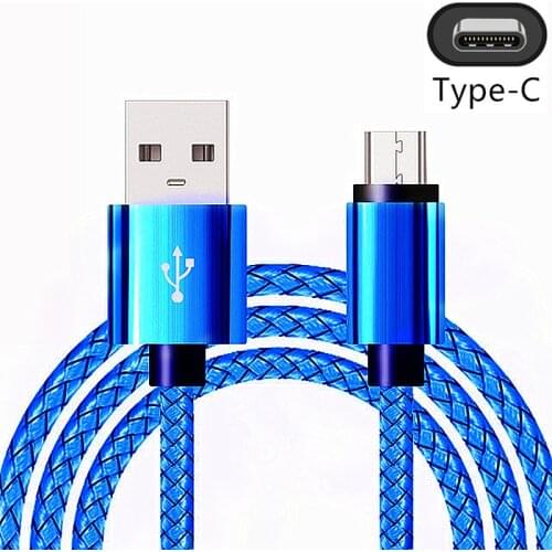 USB Type C Cable For Samsung S21 S21 Ultra S21+ 5G S20 Huawei P30 P40 Pro Fast Charge Type-C Mobile Phone Charging USB-C Cable