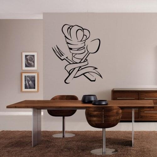 KUCADA creative kitchen decoration for home decal mural art decor black diy wallpaper WP1496