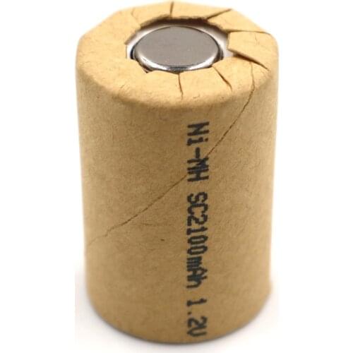 C&P Ni-MH 4/5SC2100mAh 1pcs NIMH 4/5SC 2.1Ah Power Cells rechargeable battery cell discharge rate 10C 20A power tool batteries