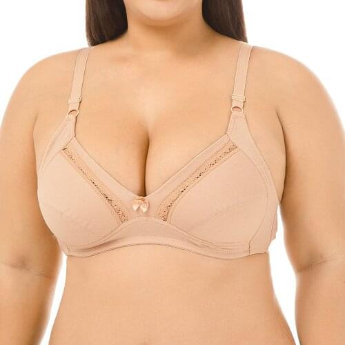 European Large Size Underwear Brassiere Sexy Gathered Up Lace Push Up Bra Comfortable Breathable and Traceless 85C 90C 95C 100C