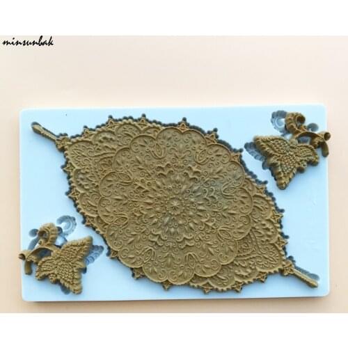 Fondant Silicone Mold Lace Pattern Relief Sugar Craft Tool Cake Decoration Food Grade Silicone