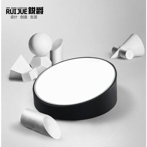 Modern minimalist circular dining room bedroom atmosphere den led iron personality acrylic ceiling lamps