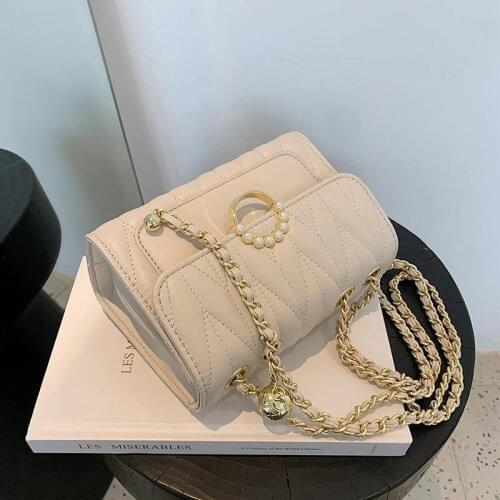 Crossbody Bag Underarm Shoulder Bag Female Designer Handbag Backpack Chain Women Bag Fashion 2021 New PU Leather Solid Color