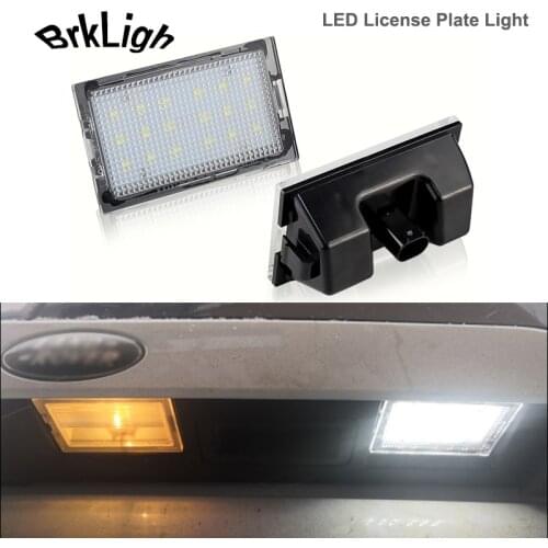 2Pcs No Error LED License Plate Lights For Land Rover Discover LR3 LR4 Range Freelander LR2 Rover Sport L320 Number Plate Lamps