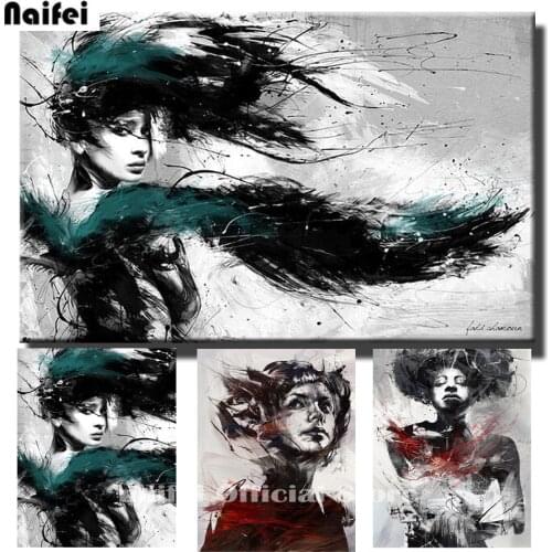 Wall Art Decor 5D DIY Diamond Painting Graffiti Colorful Women Cross Stitch Mosaic Kit Full Square Round Drill Embroidery