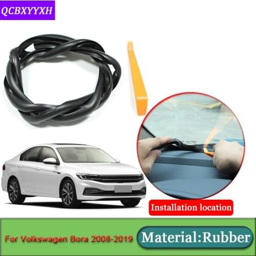 Car-styling For Volkswagen Bora 2008-2019 Anti-Noise Soundproof Dustproof Car Dashboard Windshield Sealing Strips Accessories