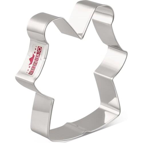 KENIAO Graduation Gown Cookie Cutter - 9.5 x 10.4 cm - Fondant / Biscuit Cutter - Stainless Steel