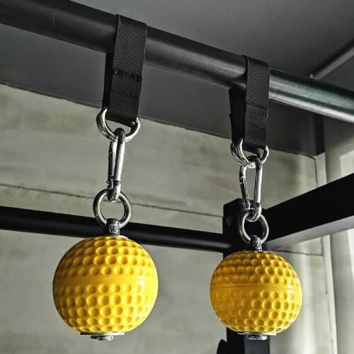 97/72mm Pull Up Hanging Climbing Ball Power Wrists Hand Grip Strength Fitness Ball Kits Arm Force Finger Training Workout Tool