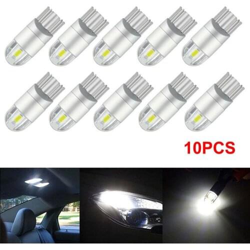 10PCS Super White T10 3030 2SMD LED HighPower Interior Light Bulb W5W 194 168 6W