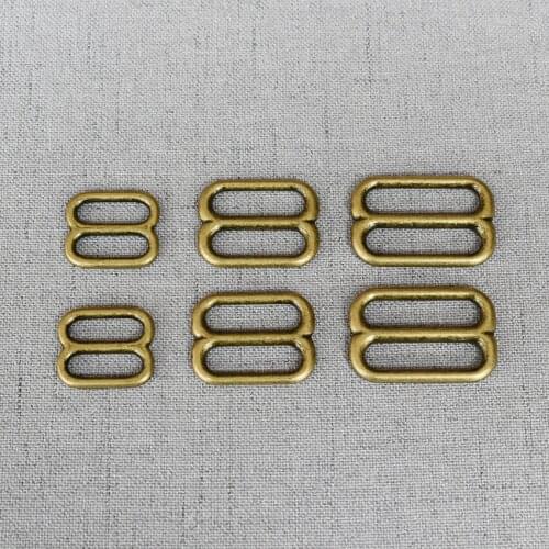 20 Pcs/Pack 15mm 20mm 25mm Metal Belt Buckle Adjuster Slider Hardware Bag Handbag Pet Dog Collar Sewing Garment Accessory