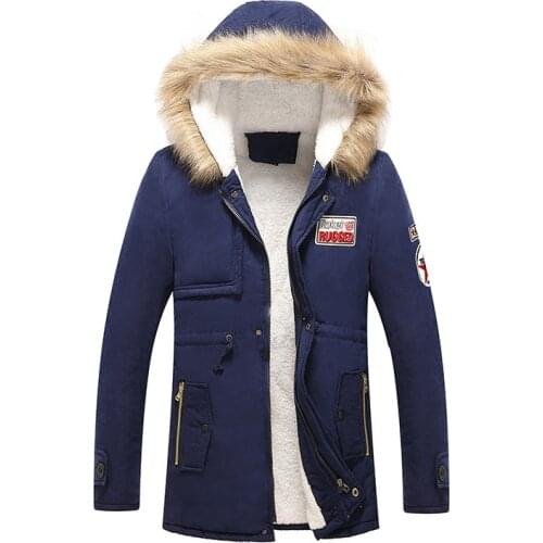 2019 Winter Couple Parka Cashmere Coat Mens Korean Leisure Jackets Male New Jackets Thicken Long Section Cotton Clothing Men