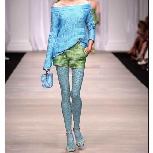 2020 Women Tights Cotton Time-limited Real Stockings Medias Pantis Woman Fashion Lake Small Pantyhose Print Velvet Leopard Grain