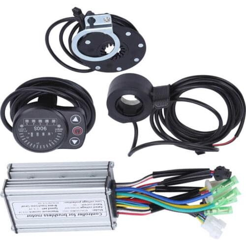 36/48V 250W Electric Motor Brushless 7A Controller with KT-900S LED Panel Kit Electric Bike Brushless Motor Speed Controller Kit