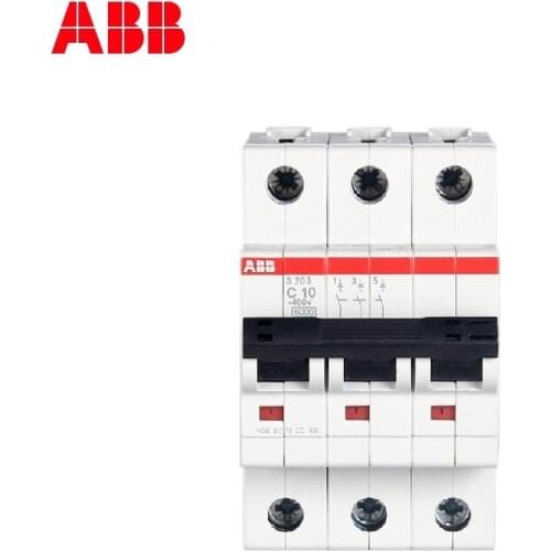 ABB Miniature Circuit Breaker S203 3P TYPE C 1A 2A 3A 4A 6A 10A 16A 20A 25A 32A 40A 50A 63A