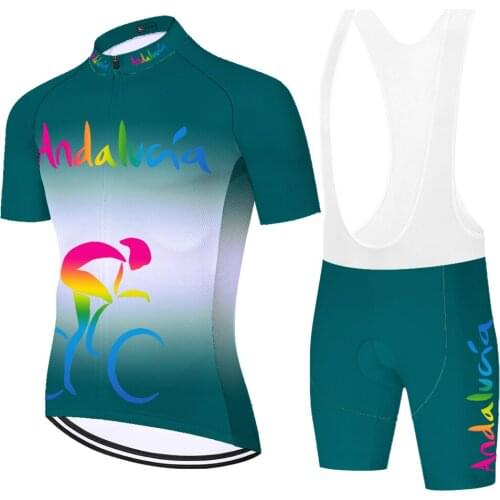 Andalucia Laser Cut Equipo Maillot Ropa Tricota Mallot Hombre Verano Jersey Abbigliamento Ciclismo Conjunto Ciclismo Masculino