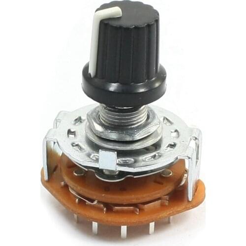Electronic Machine 3P4T 3Pole 4 Position 2 Deck 15 Pin Rotary Switch Drop shipping