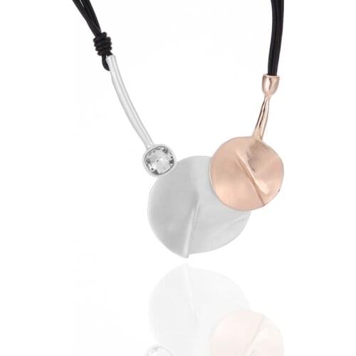 ELOYHI Women Necklace Geometric Top Quality Double Collar Leather Choker For Lady Punk Trendy Neckalce&Pendants Gift