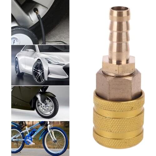 Hardware Coupler and Plug 8mm Solid Brass Quick Connect Air Fittings 1/4" NPT Thickened Copper Inflatable Joint Accessories