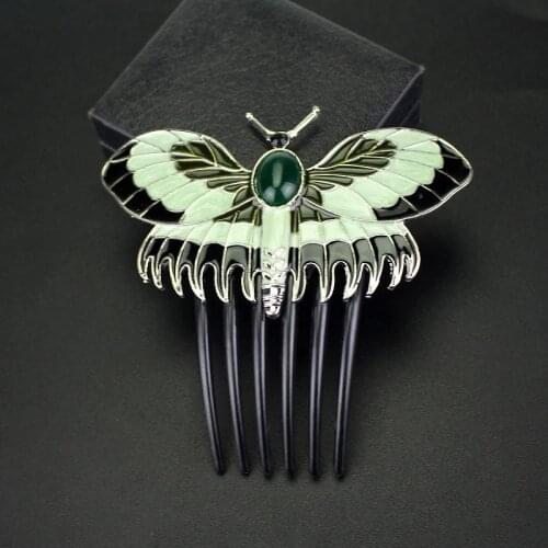 Rose Hair Combs Move Jewelry Butterfly Combs Charms Animals Hairpins Hair Combs Accessories Women Girlfriend Jewelry Gift