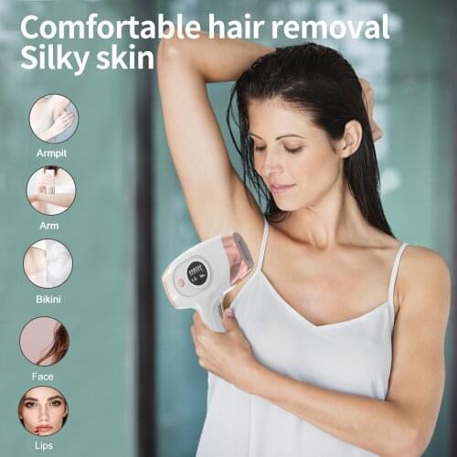 IPL Hair Removal for Women and Men,999,000 Flashes Auto Manual Modes 5 Energy Level Home Use Permanent Hair Removal Painless Hai