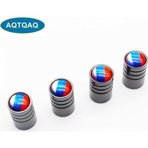 4pcs/lot Russia Flag Car Bike Moto Tires Wheel Valve Caps Tyre Rim Covers Car Styling Stem Cover Accessories Decoration