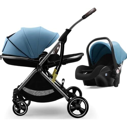 Coballe Multi-Function User Friendly 3 In 1 High Landscape Baby Stroller Foldable Double Side Four Seasons For Newborn In RU