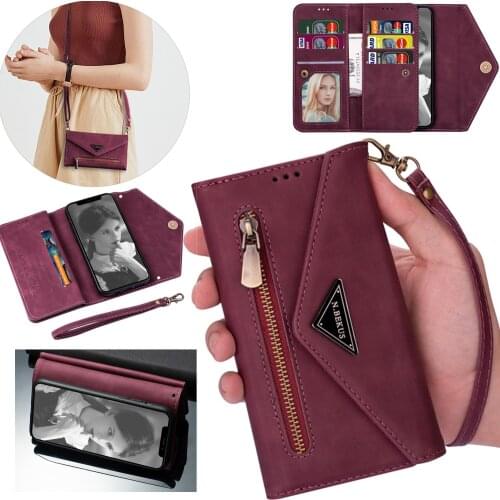 For Huawei Mate 40 30 20 p30 p40 p20 Pro p smart 2021 2019 y6 y7 prime wallet crossbody card holder Flip Leather Cover Cases