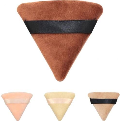 Multifunctional Triangle Puff High Elasticity with Strap Cosmetics Soft Cotton Face Powder Lightweight Puff for Home Use