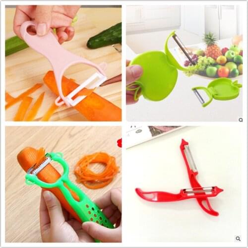 New 1 Piece Multi-function Grater Apple Peeler Apple Kitchen Vegetable Carrot Gadgets Fruit Paring Knife Double Head