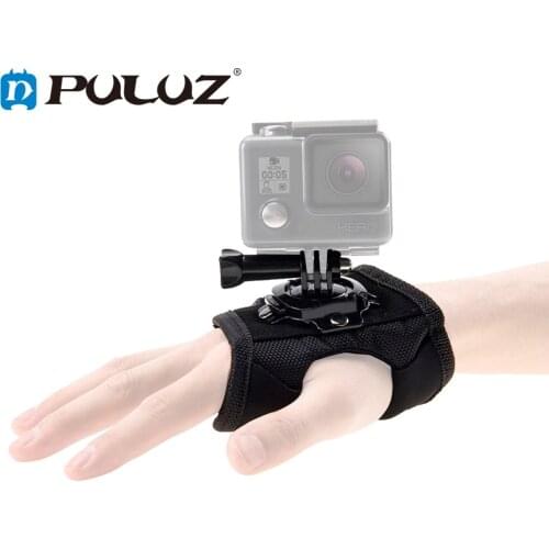 PULUZ 360 Degree Rotation Glove Style Palm Strap Mount For GoPro HERO9 Black/HERO8 Black/ HERO7/6/5 /5 Session/4 Session/4/3+ /3