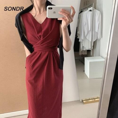 Льняные летние платья Sondr China At AliExpress