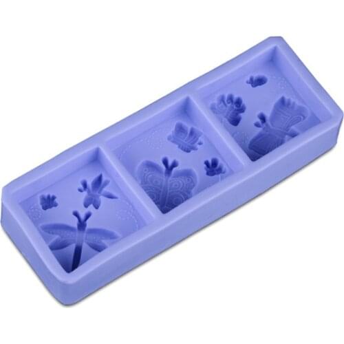 Dragonflies Butterflies Shape Chocolate Candy 3D Silicone Mould Cake Tools Soap Mold Sugar Craft Cake Decoration D375