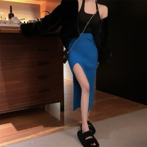 Женские трикотажные юбки Suooheyal China At AliExpress