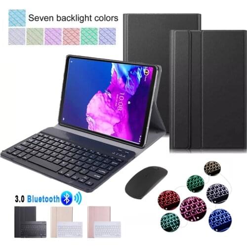 Slim Keyboard Case for Lenovo Tab P11 TB-J606F 2020 Tablet Cover Backlit Bluetooth Keyboard Mouse for Lenovo P11 Xiaoxin Pad 11