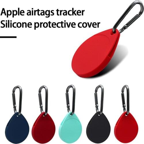 AirTags Tracker Protective Sleeve Anti-lost Device Silicone Protector Shell For Apple Airtags Bluetooth-compatible Tracker