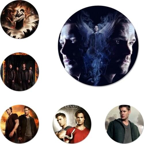 TV Show Supernatural Icons Pins Badge Decoration Brooches Metal Badges For Clothes Backpack Decoration
