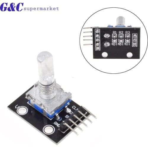 1PCS 360 Degrees Rotary Encoder Module For Arduino Brick Sensor Switch Development Board KY-040 With Pins ky 040