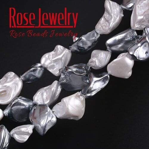 Free Shipping 16-20 mm Heat Treated Multicolor Baroque Pearl Irregular Loose Beads For Jewelry Making DIY Bracelets 15" Strand