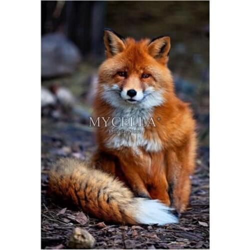 5d Diy Diamond Painting Cross Stitch Animals Diamond Embroidery Fox Needlework Full Round Rhinestone Mosaic Handmade Home Decor