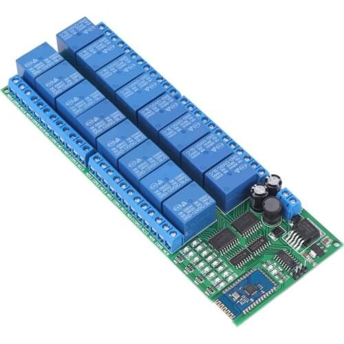 DC 12V 16 Channel Bluetooth Relay Board Wireless Remote Control Switch 16 Channel Bluetooth Relay Module