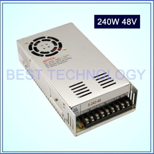 DC Switch Power Supply 240W 48V switching power supply Single Outpu For CNC Router Foaming Mill Cut Laser Engraver Plasma
