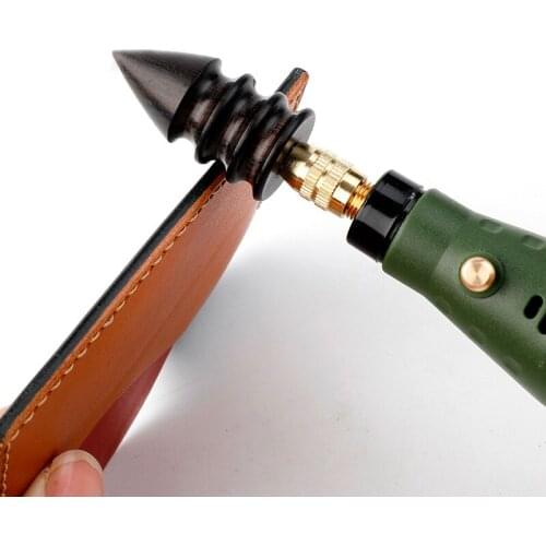 Leather Electric Polishing Machine Grinding Burnisher Polished Tool, Tip Leather Slicker, Polished Head DIY Drill Rotary Tools