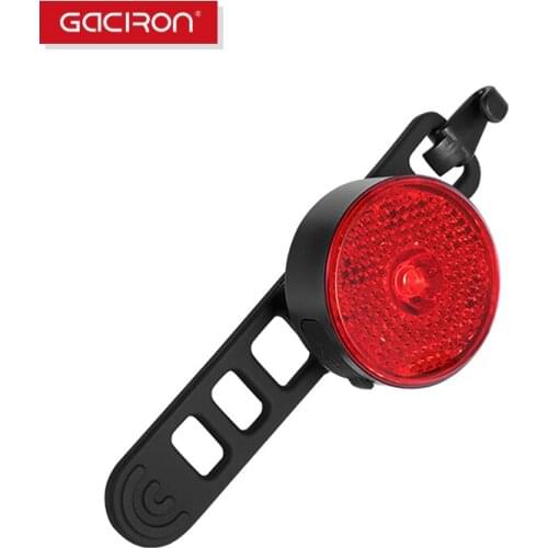 GACIRON 10/20 Lumen Smart Bicycle Warning Front Light Bike Floodlight Safe Warning Taillight IPX6 Waterproof Riding Accessories