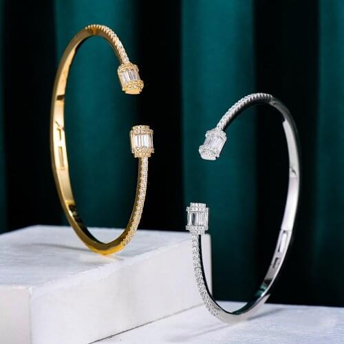 GODKI High Quality Trendy Cute Bangle Gorgeous Cubic Zirconia for Noble girl Friends Lover New Year surprise Bridal Wedding