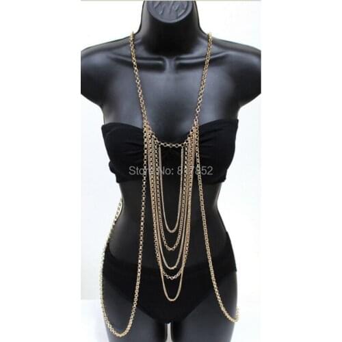 HOT SELLING New Style BY455 Women Chains Jewelry Fashion Sexy Layers Chains 3 Color