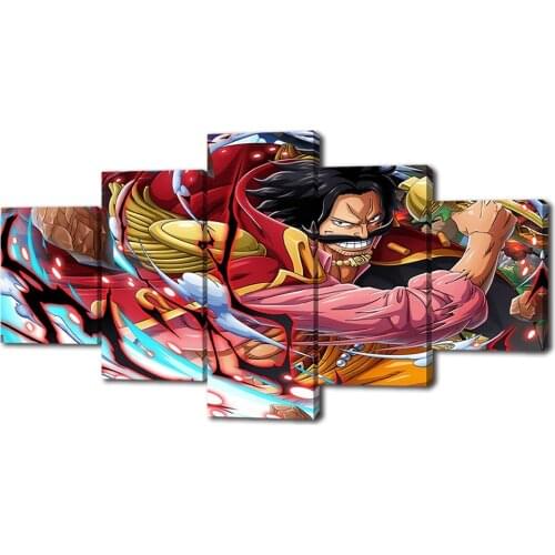 Canvas Paintings on The Wall Art Gol D Roger One Piece Posters and Prints Modern WaLL Pictures for Living Room No Frame