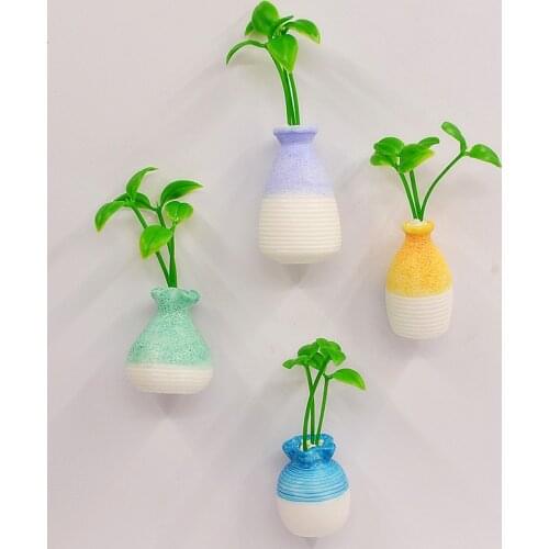Simulation Vase Refrigerator Stickers Flower Pot Magnetic Stickers Decoration Crafts Gifts Fridge Magnet Decorative Magnets